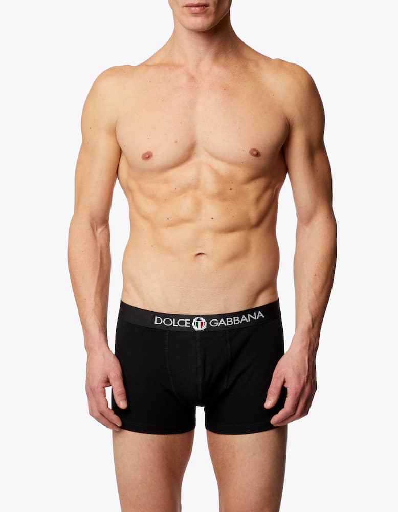 Dolce & Gabbana Boxer a tinta unita in Cotone - immagine 2 Dolce & Gabbana Boxer a tinta unita in Cotone - immagine 2
