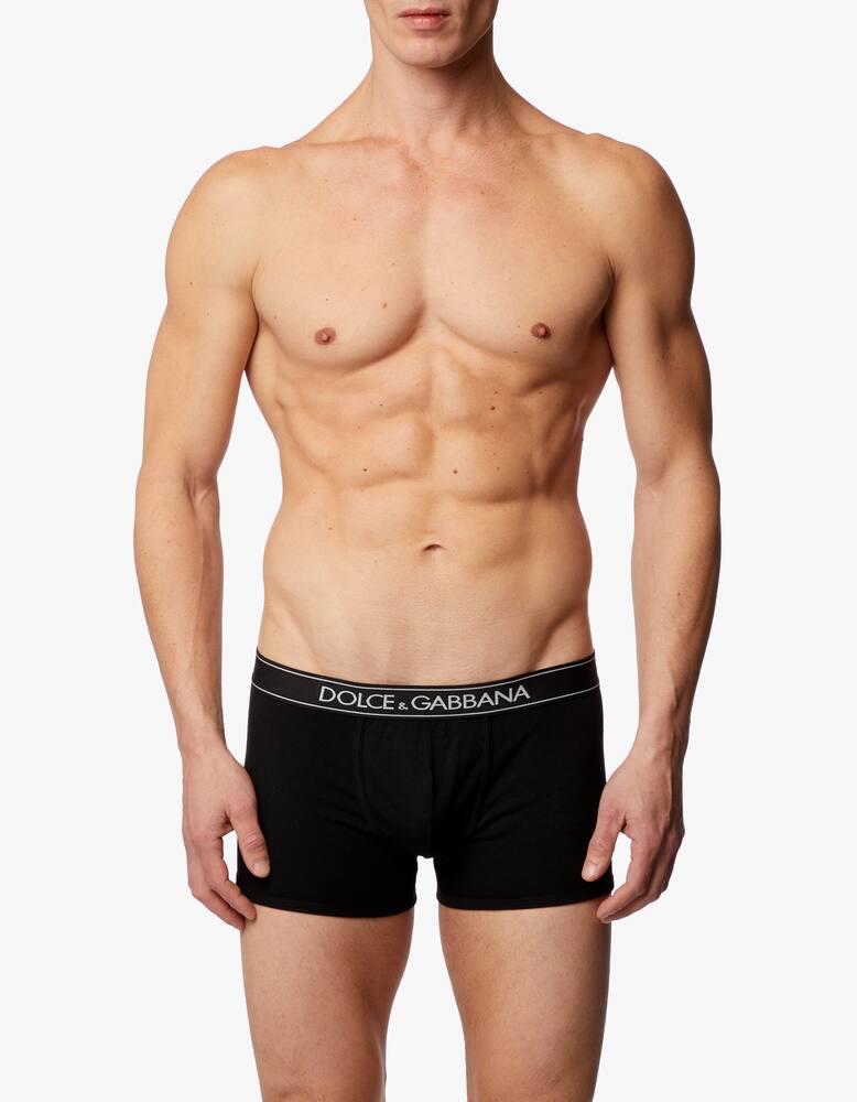 rinascente Dolce & Gabbana Boxer in cotone stretch - nero