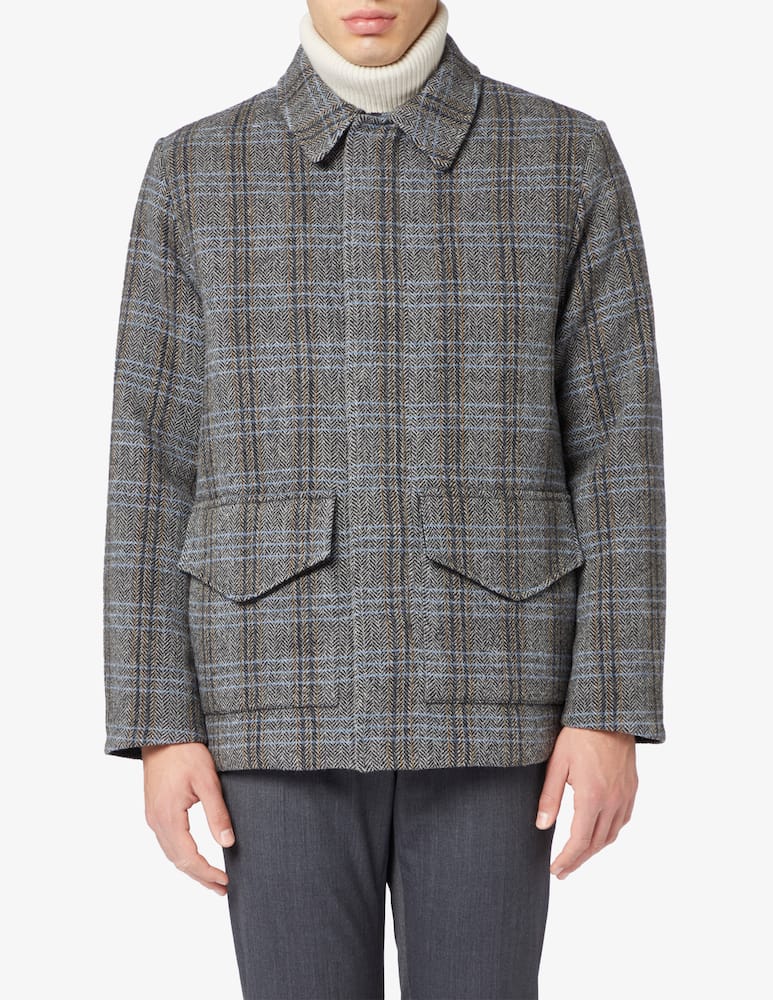 Aspesi Giubbotto phil shetland full zip spinato - immagine 1 Aspesi Giubbotto phil shetland full zip spinato - immagine 1