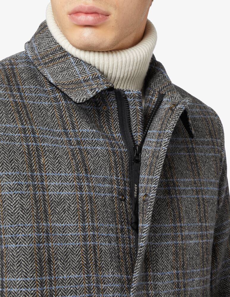 rinascente Aspesi Giubbotto phil shetland full zip spinato