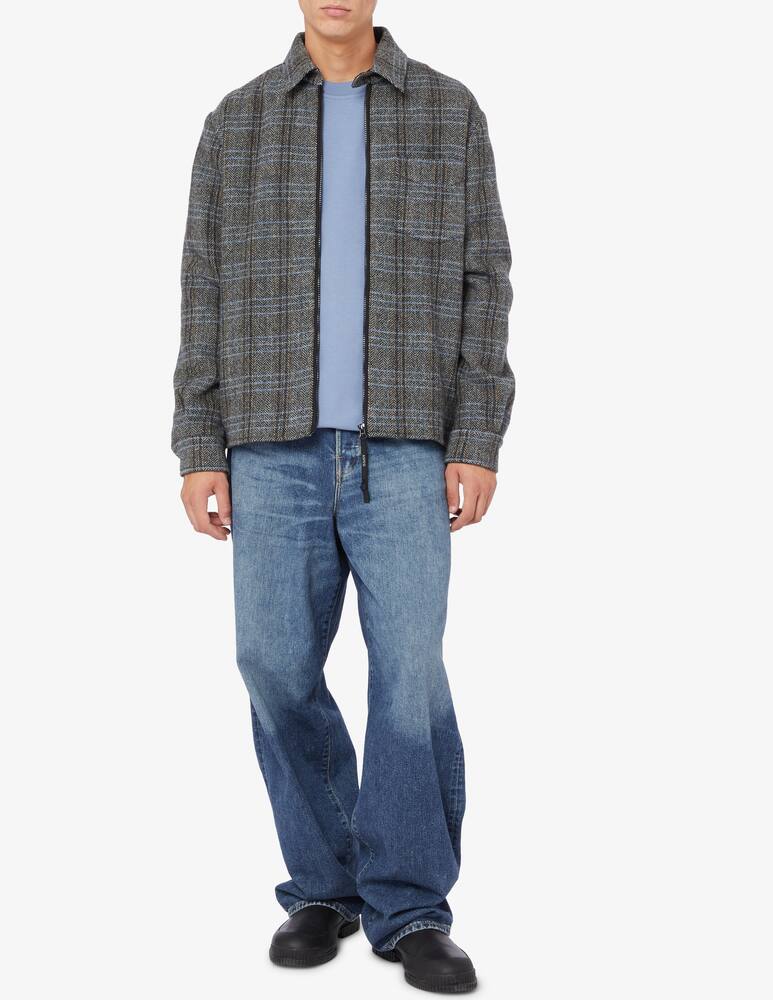 rinascente Aspesi Giacca camicia shetland full zip spinato