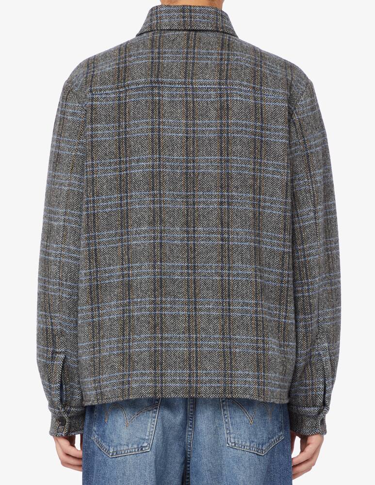 rinascente Aspesi Giacca camicia shetland full zip spinato