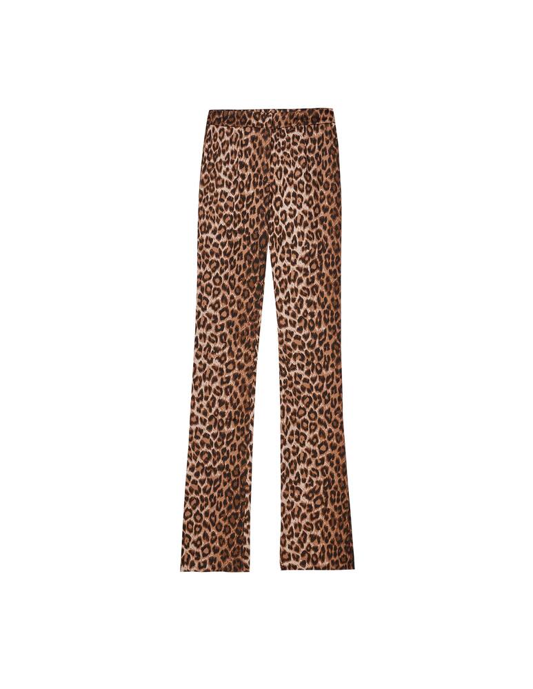 rinascente Blumarine Animal print flare trousers