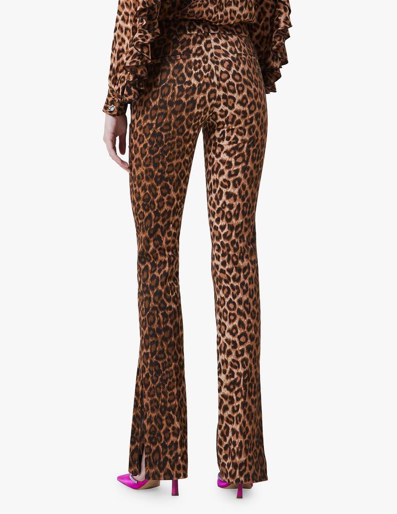 rinascente Blumarine Animal print flare trousers