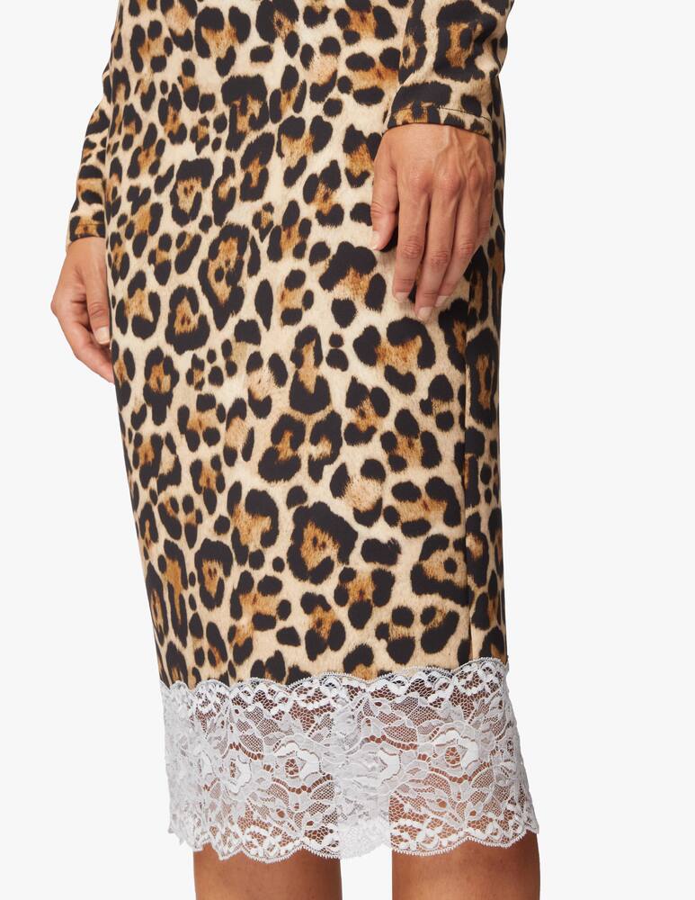 rinascente Blumarine Abito midi tubino a manica lunga 