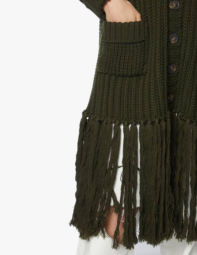 rinascente Blumarine Cardigan in lana con frange