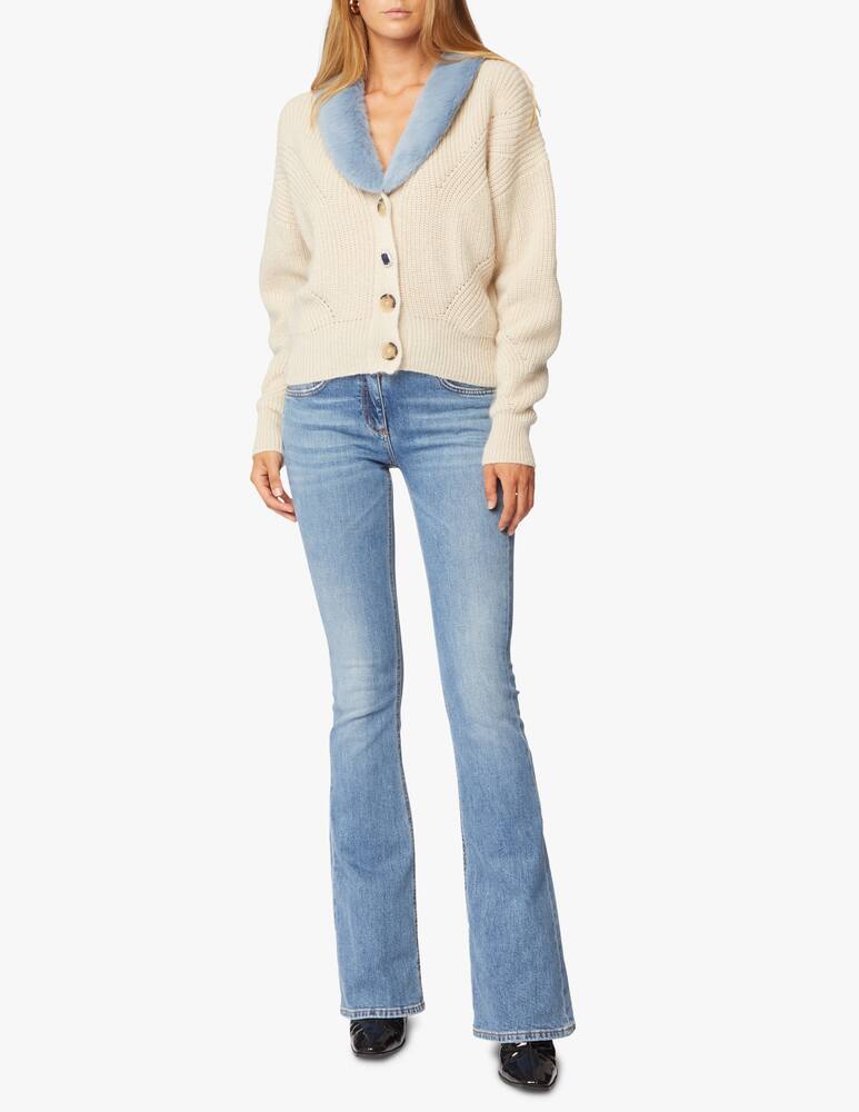 rinascente Blumarine Cardigan crop in misto lana