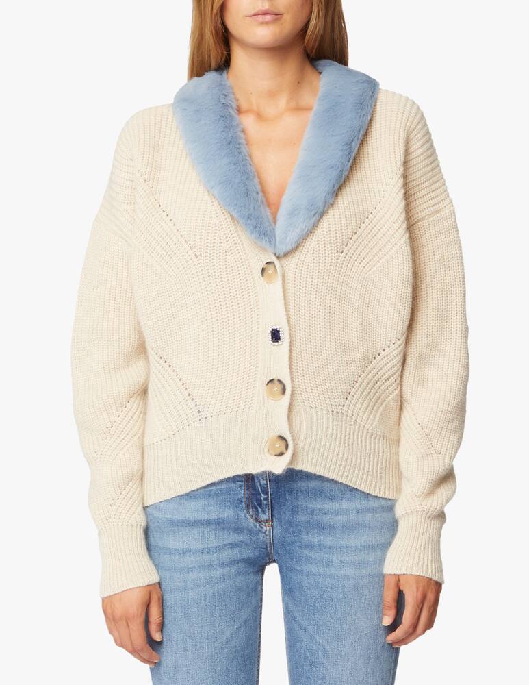 rinascente Blumarine Cardigan crop in misto lana