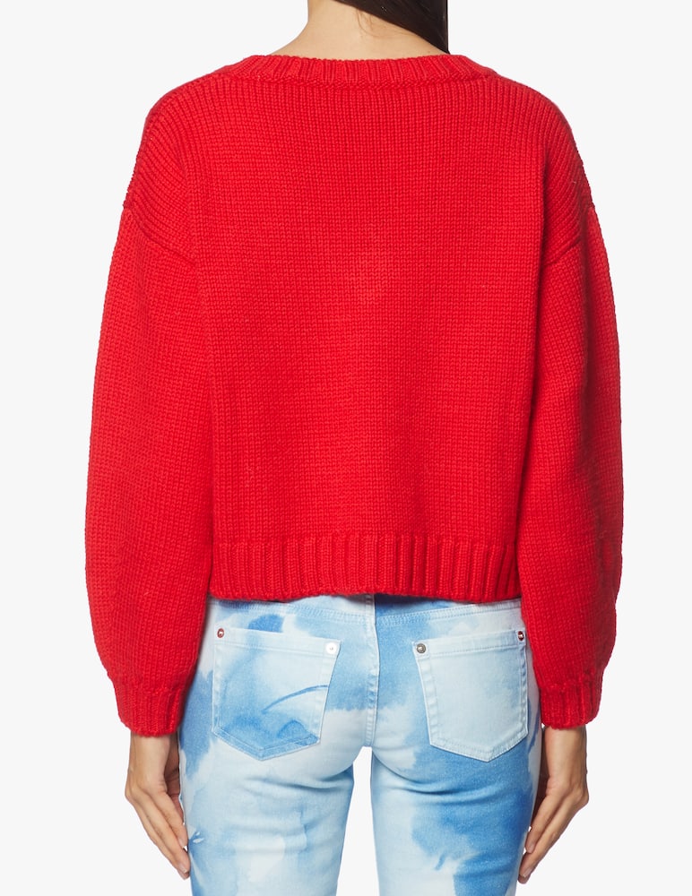 rinascente Blumarine Embroidered V-neck jumper