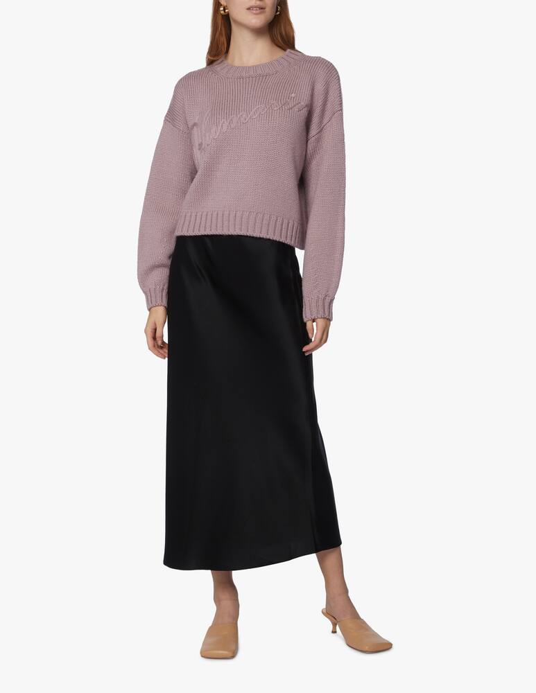 rinascente Blumarine Maglia in lana con ricamo logo