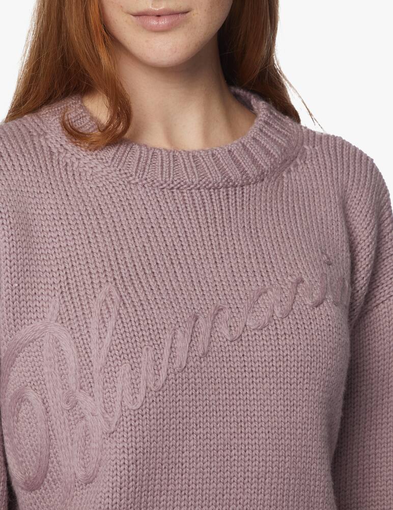 rinascente Blumarine Maglia in lana con ricamo logo