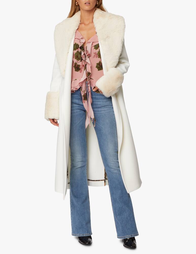 rinascente Blumarine Cappotto in lana con cintura