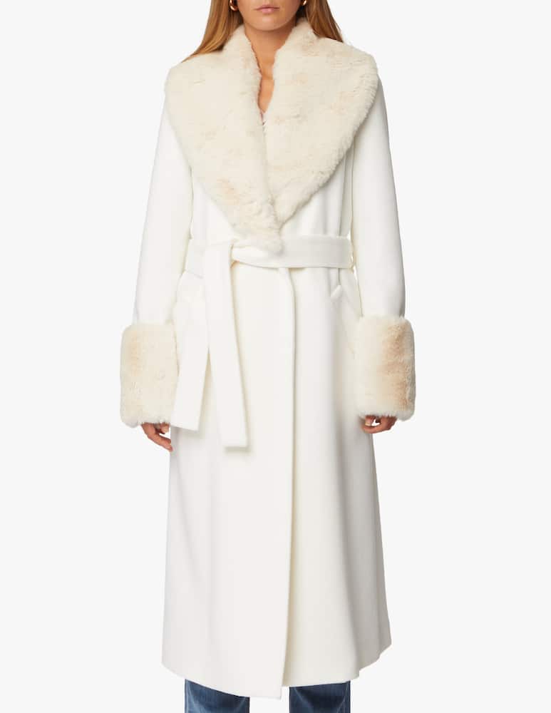 rinascente Blumarine Cappotto in lana con cintura