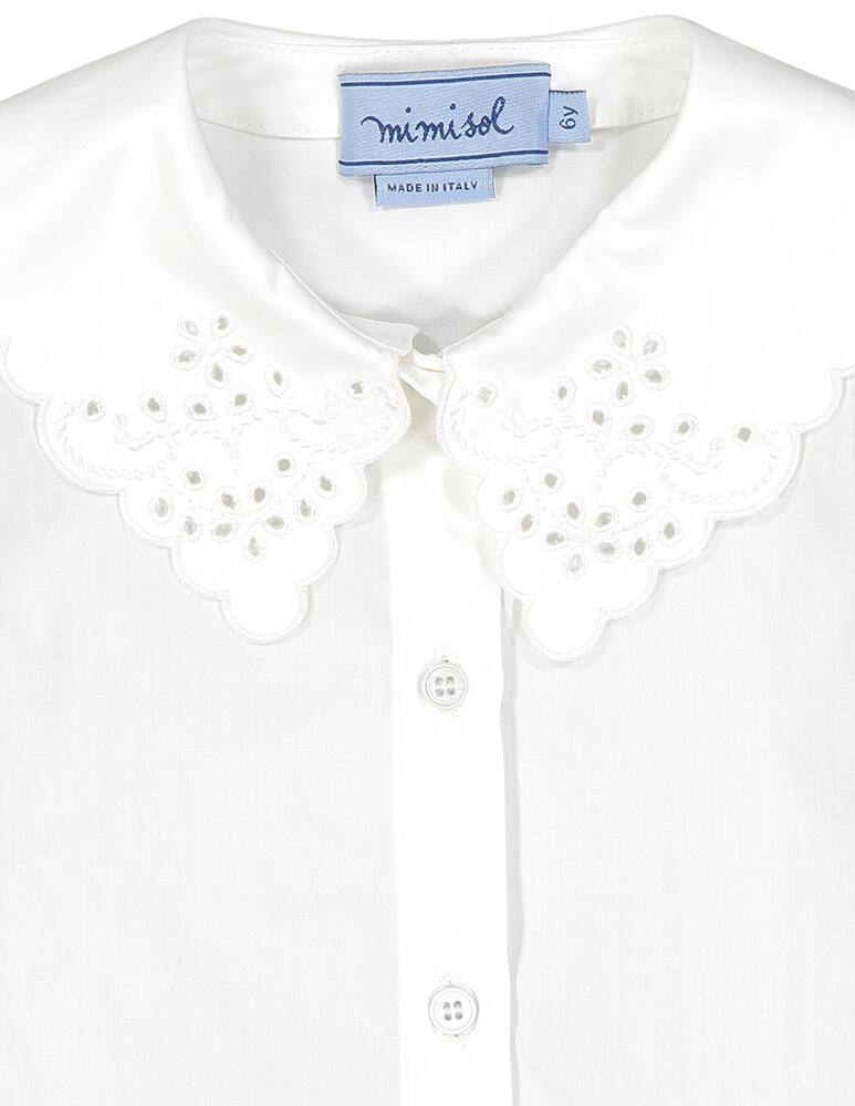 rinascente Mimisol Camicia con colletto ricamato