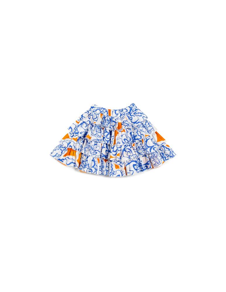 rinascente Mimisol Floral print linen gauze skirt