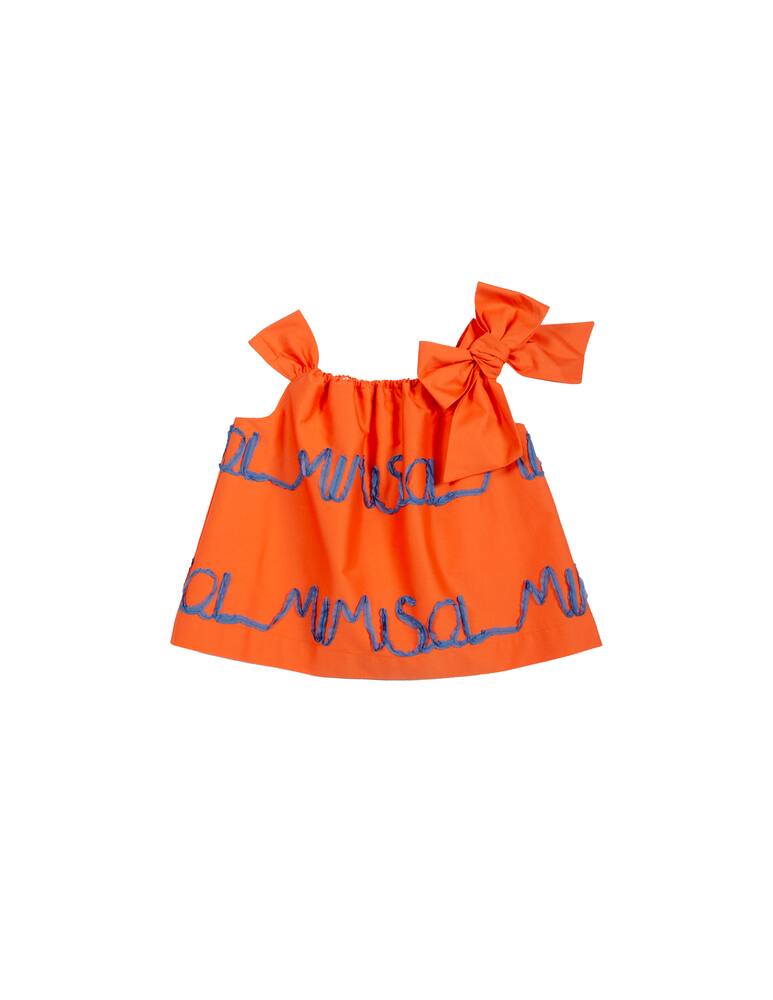 rinascente Mimisol Top con logo ricamato