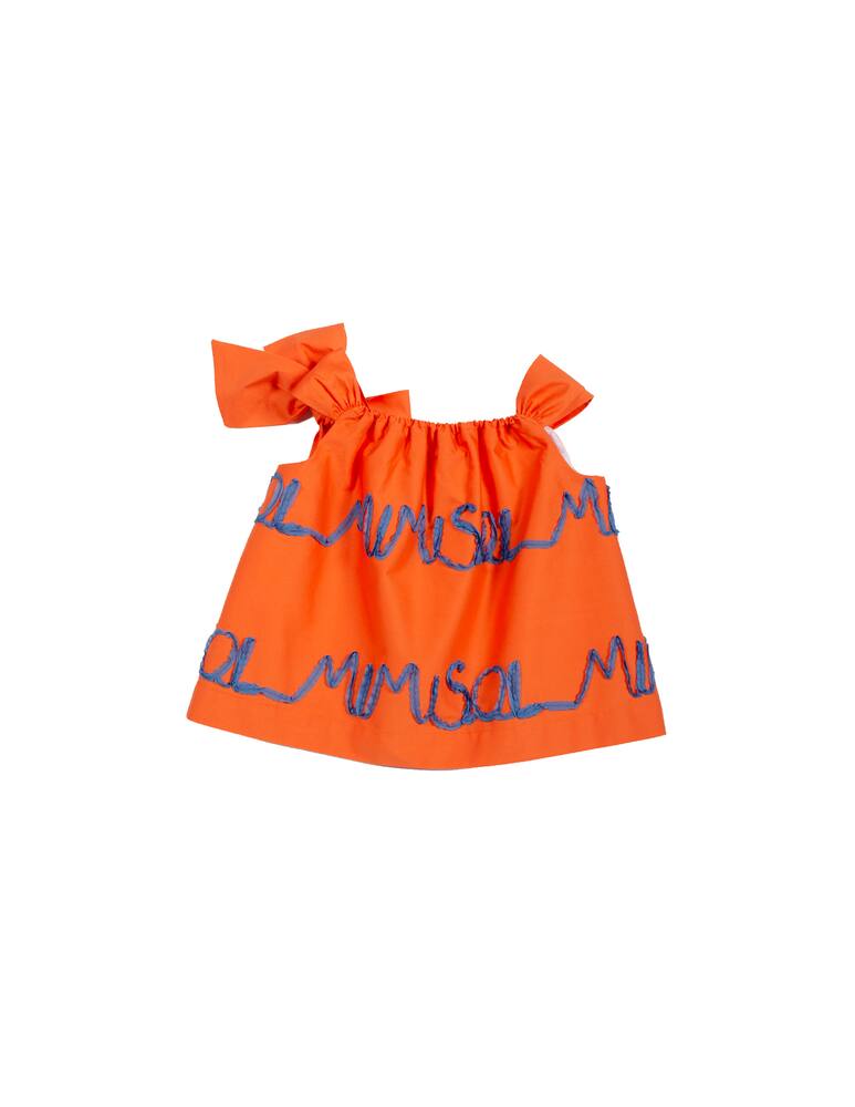 rinascente Mimisol Top con logo ricamato