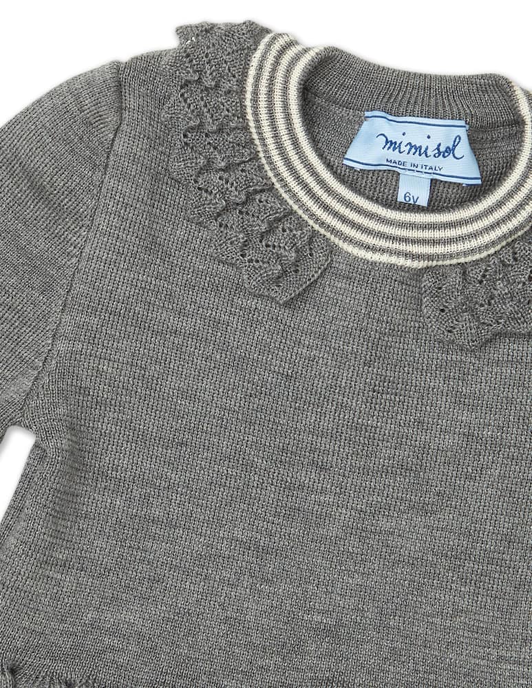 rinascente Mimisol Vestito knitted con dettagli sul collo