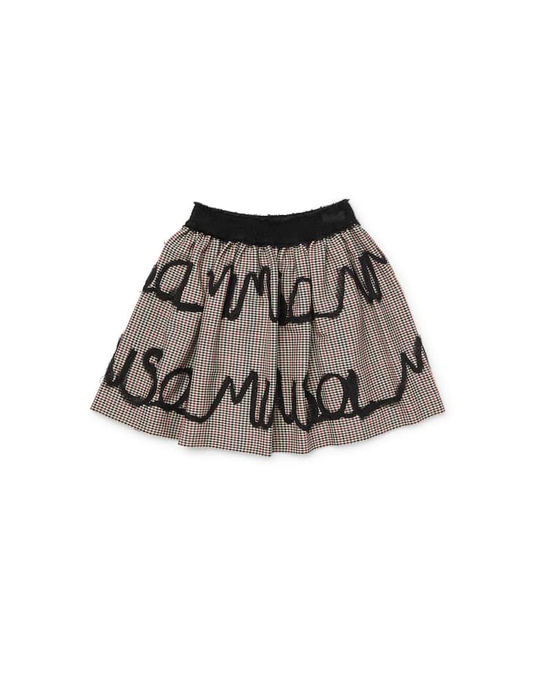 Mimisol Logo microtartan skirt - picture 1 Mimisol Logo microtartan skirt - picture 1