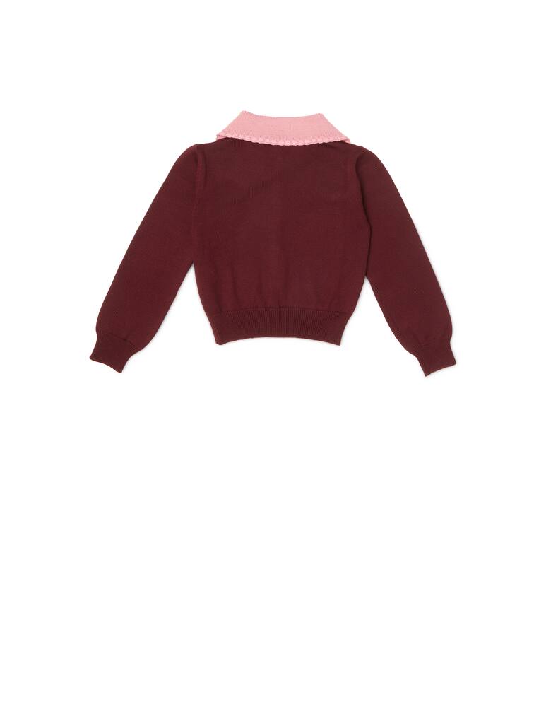 rinascente Mimisol Maglia cardigan maxi collar knitted