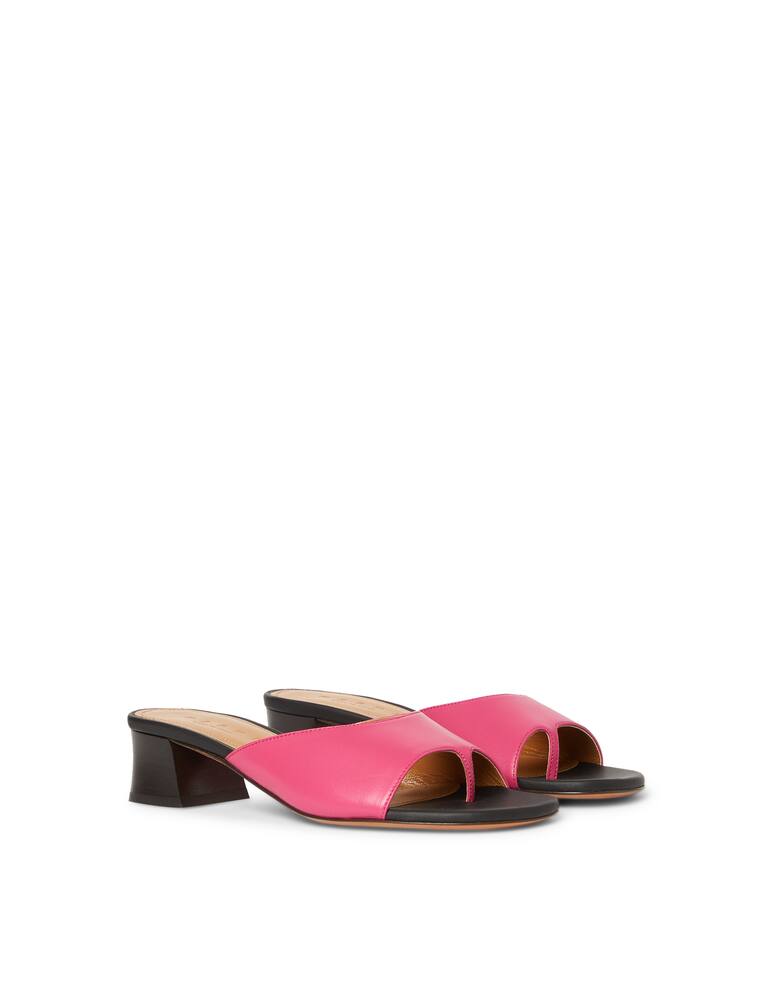 rinascente Marni Mule infradito con tacco in pelle