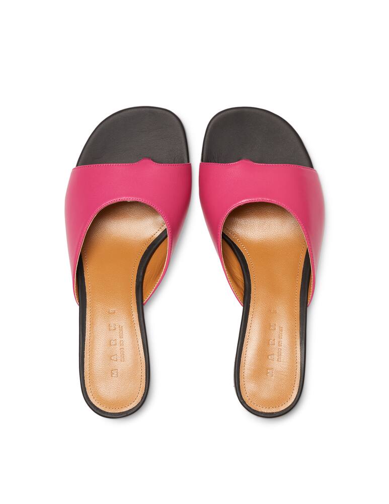 rinascente Marni Mule infradito con tacco in pelle