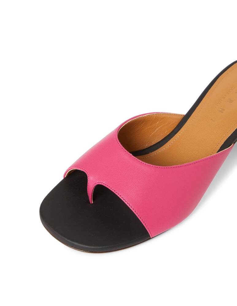 rinascente Marni Mule infradito con tacco in pelle