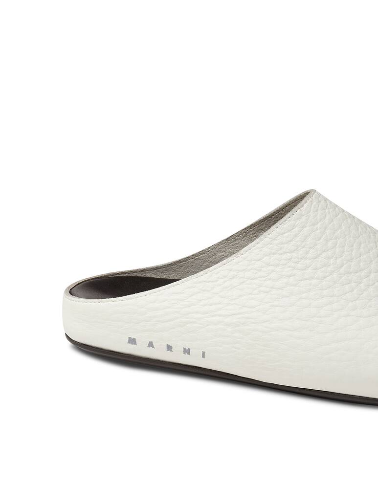 rinascente Marni Mules in pelle con logo laterale