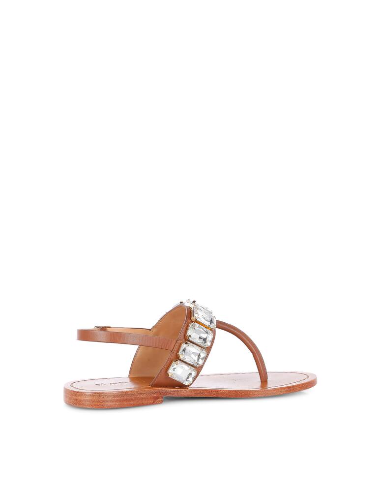 Marni Sandali bassi infradito in pelle - immagine 1 Marni Sandali bassi infradito in pelle - immagine 1