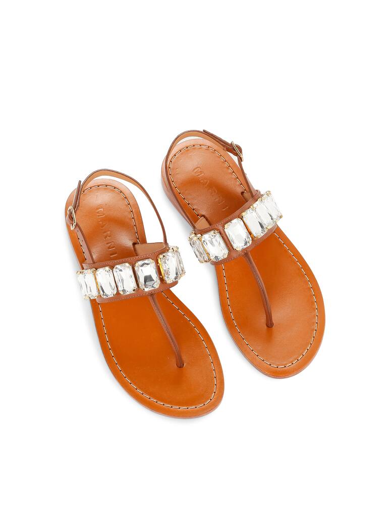 Marni Sandali bassi infradito in pelle - immagine 2 Marni Sandali bassi infradito in pelle - immagine 2