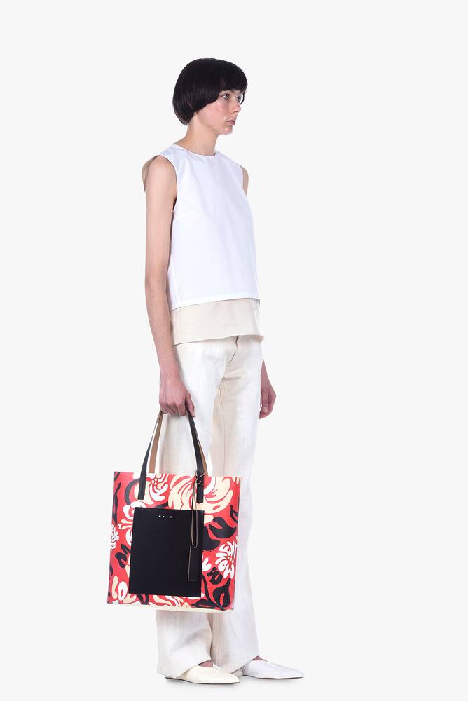 rinascente Marni Euphoria print pvc shopping bag