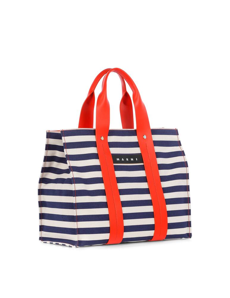 rinascente Marni Burton canvas striped tote bag