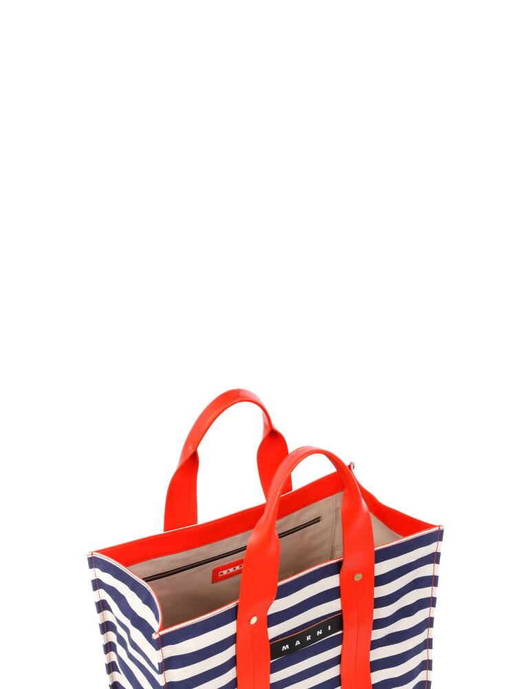 rinascente Marni Burton canvas striped tote bag
