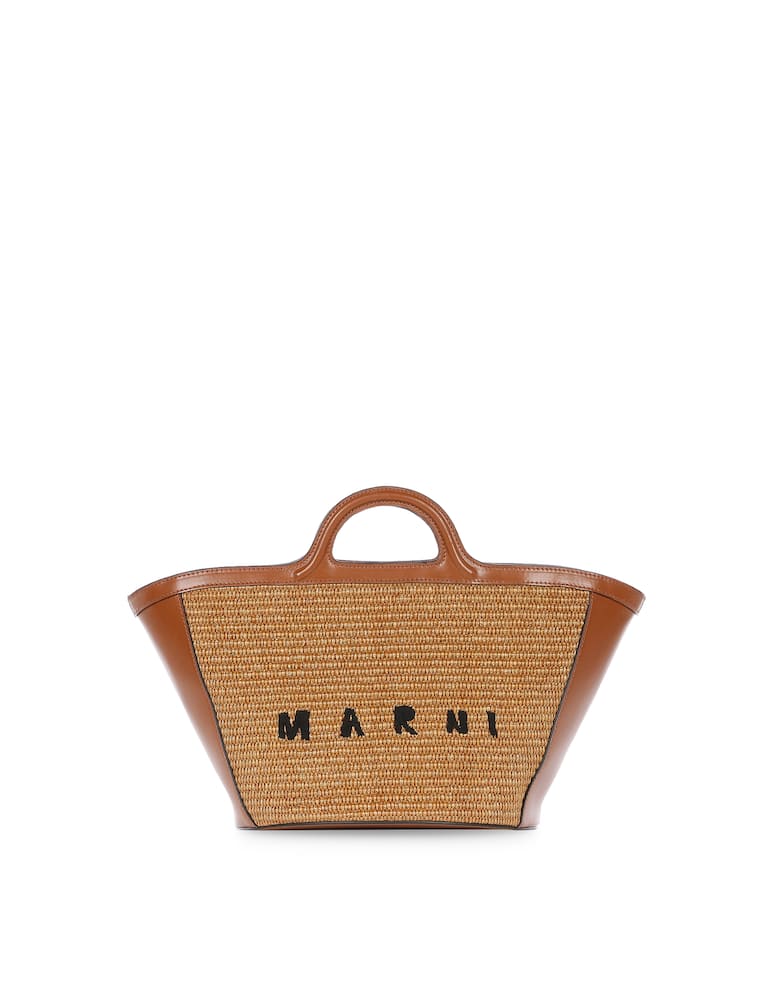 rinascente Marni Borsa in pelle e rafia