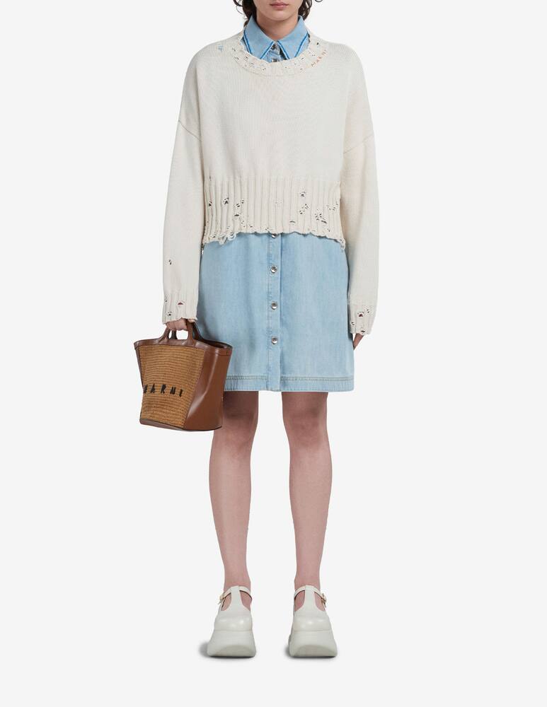 rinascente Marni Borsa in pelle e rafia