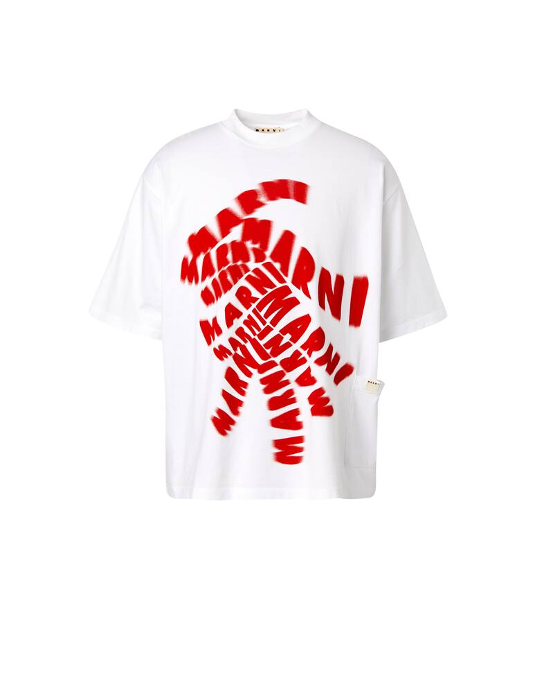 Marni Maglietta girocollo con logo psyco - immagine 1
