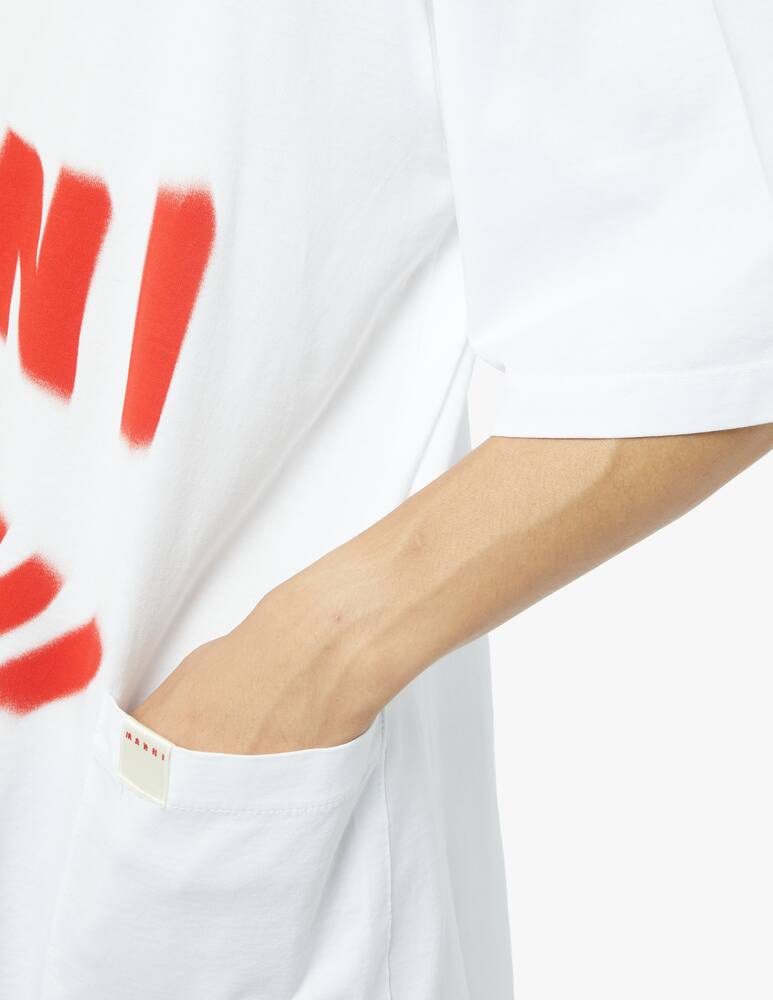 Marni Maglietta girocollo con logo psyco - immagine 6