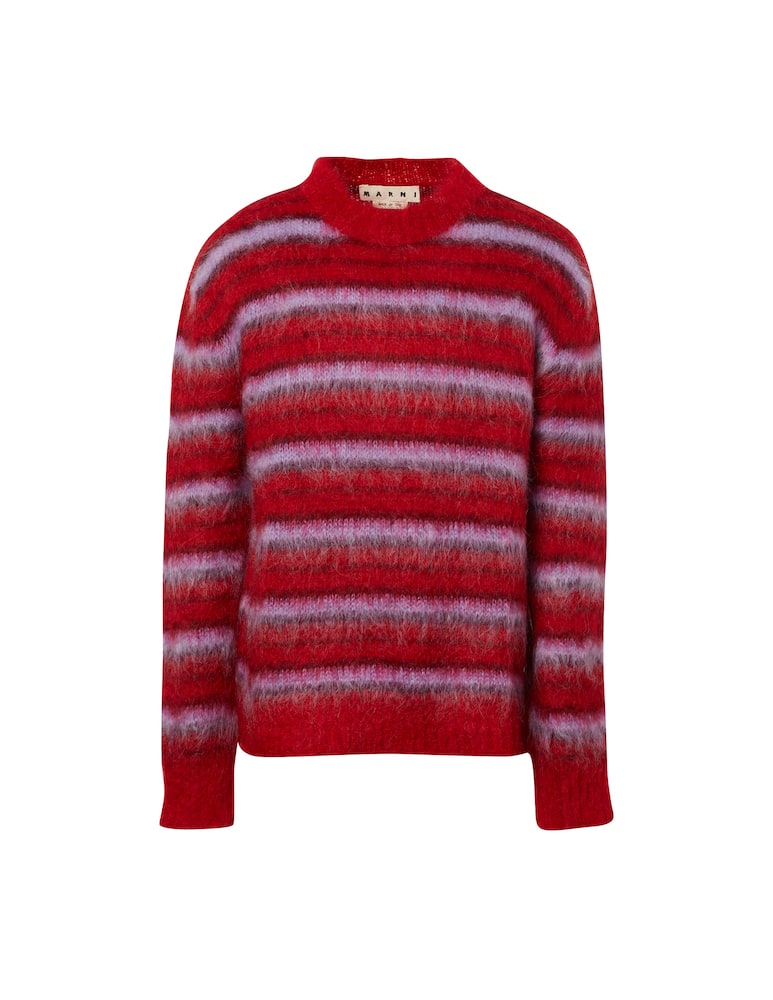 rinascente Marni Maglione girocollo a righe in mohair