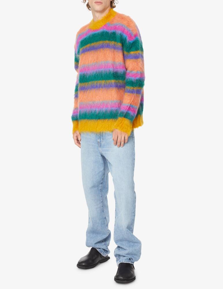 rinascente Marni Striped mohair roundneck sweater - Multi