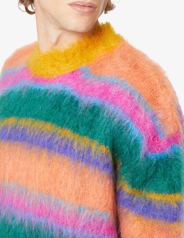 rinascente Marni Striped mohair roundneck sweater - Multi