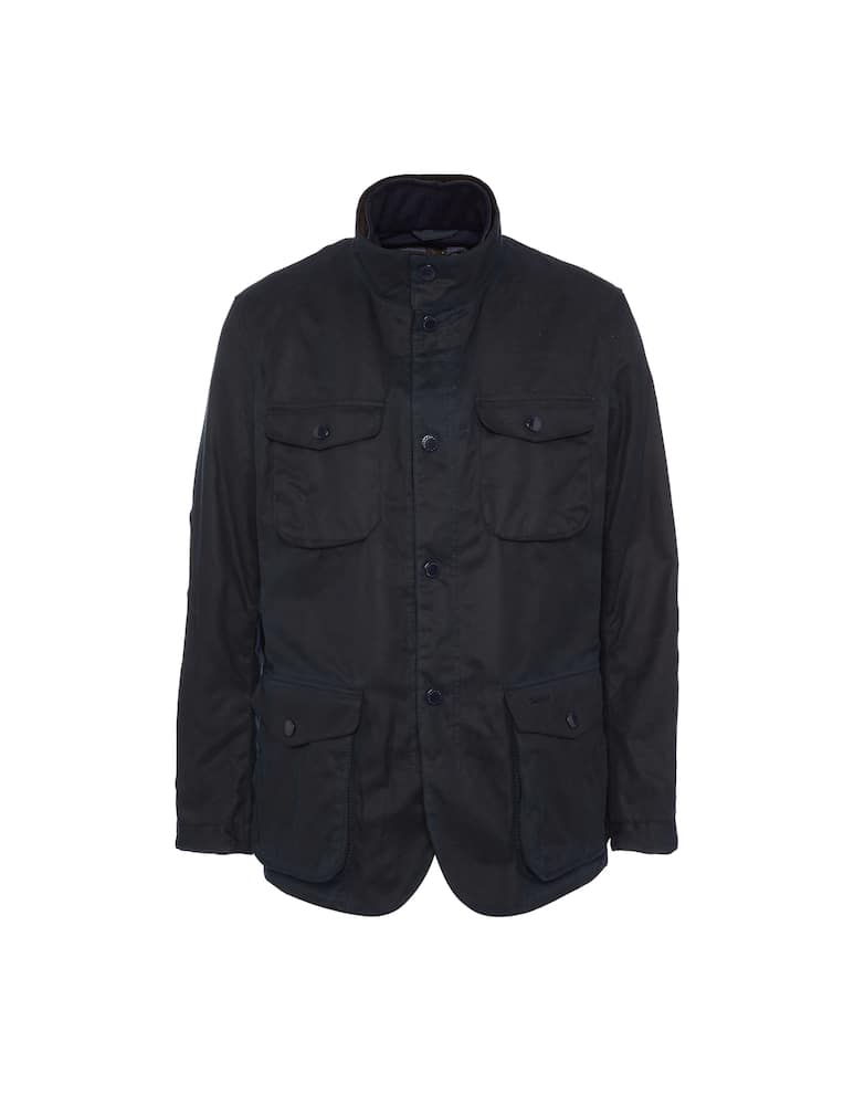 Barbour Giubbotto cerato ogston - Blu - immagine 4