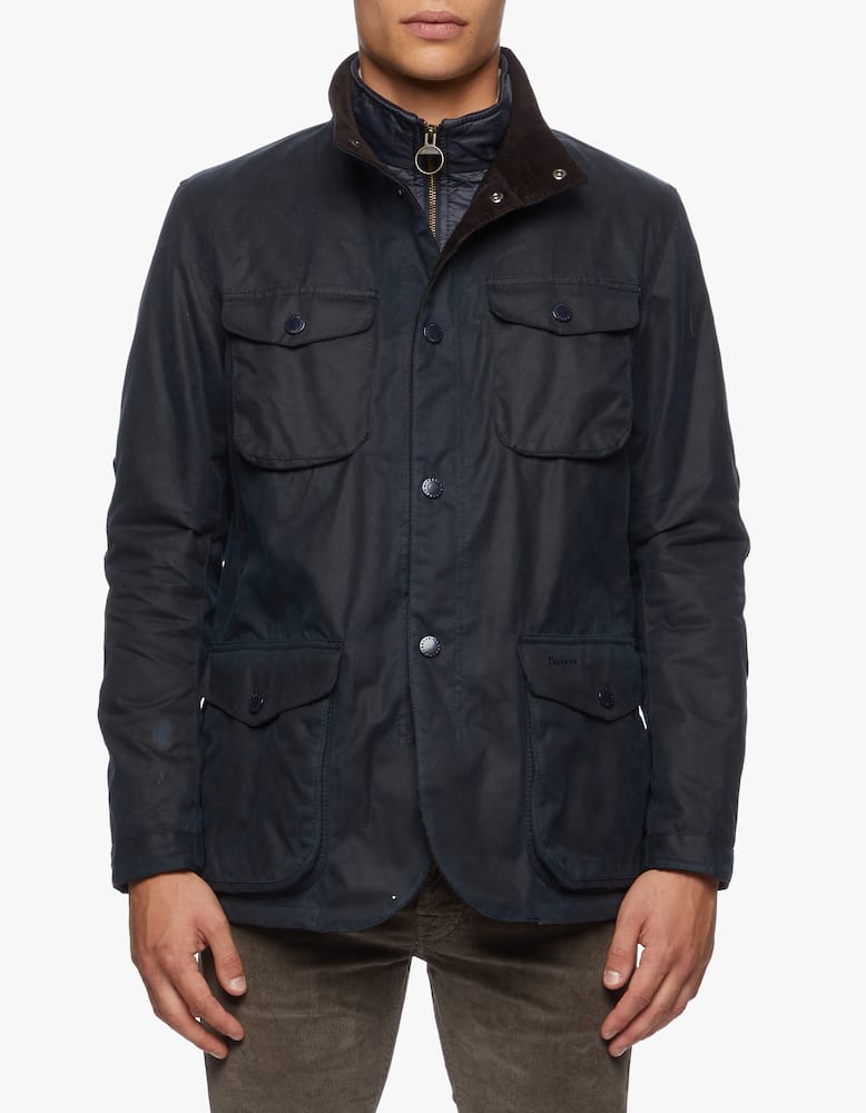 Barbour Giubbotto cerato ogston - Blu - immagine 1