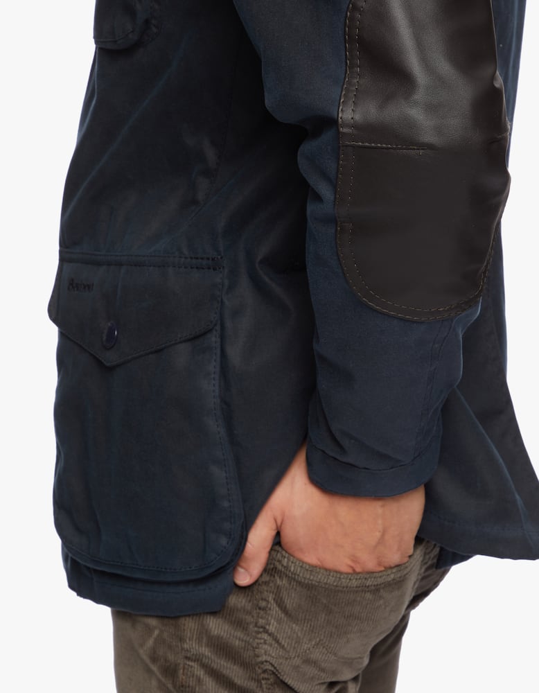 Barbour Giubbotto cerato ogston - Blu - immagine 3
