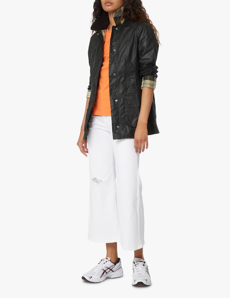 rinascente Barbour Beadnell waxed cotton jacket - olive