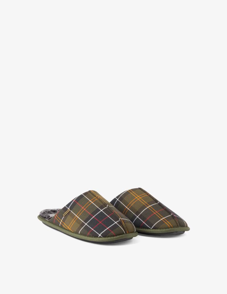 Barbour Pantofola a quadri con pelo - Marrone - immagine 2 Barbour Pantofola a quadri con pelo - Marrone - immagine 2