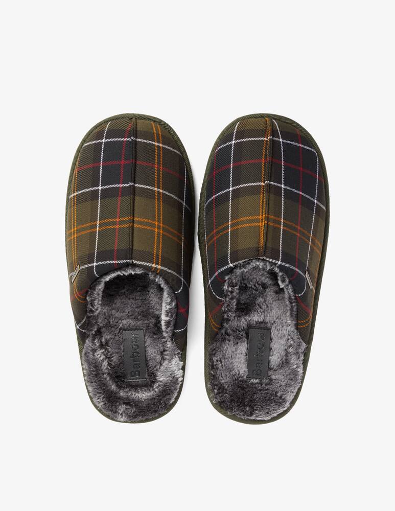 Barbour Pantofola a quadri con pelo - Marrone - immagine 3 Barbour Pantofola a quadri con pelo - Marrone - immagine 3