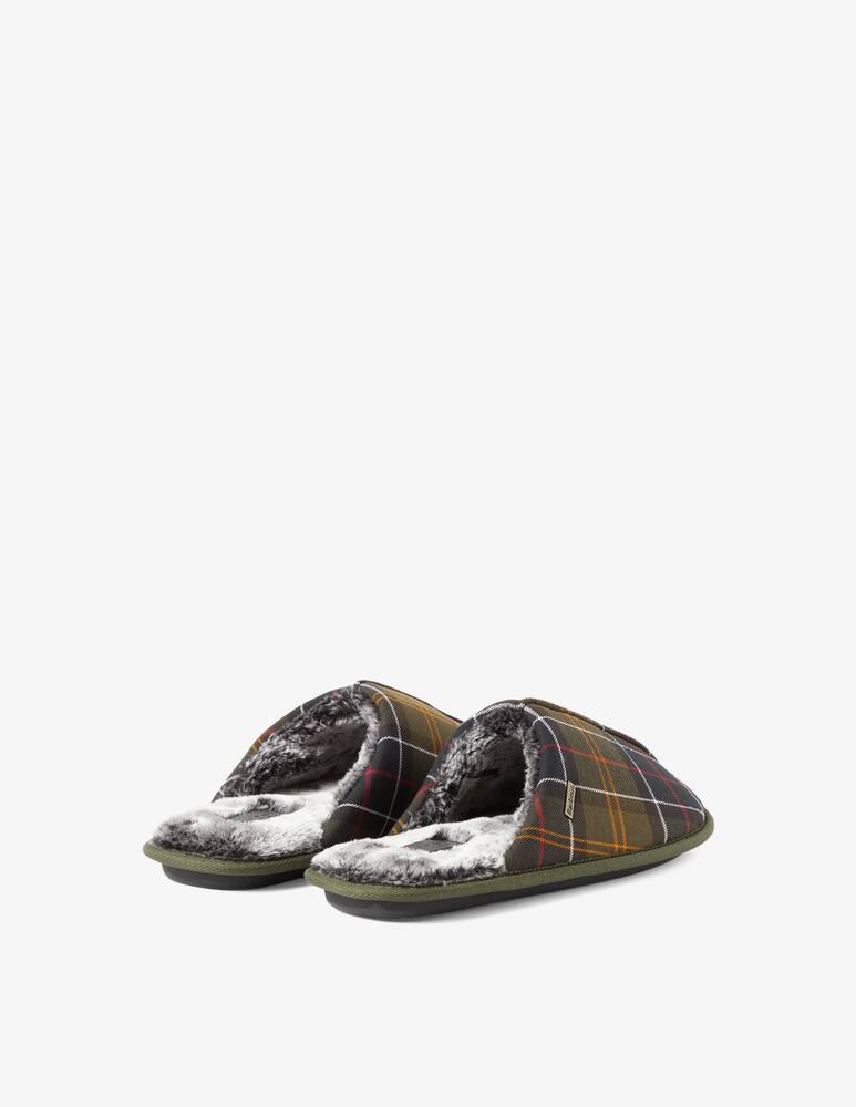 Barbour Pantofola a quadri con pelo - Marrone - immagine 4 Barbour Pantofola a quadri con pelo - Marrone - immagine 4