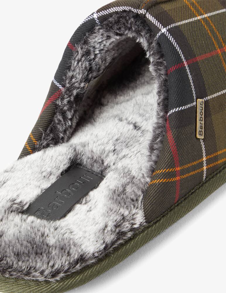Barbour Pantofola a quadri con pelo - Marrone - immagine 5 Barbour Pantofola a quadri con pelo - Marrone - immagine 5