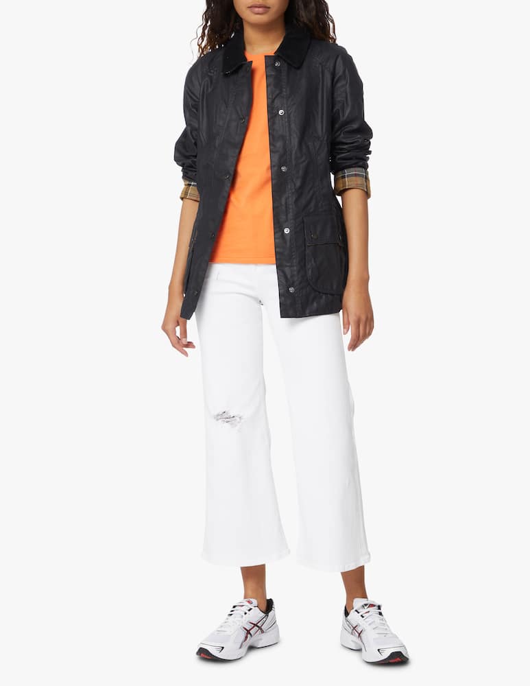 rinascente Barbour Beadnell waxed cotton jacket - blue