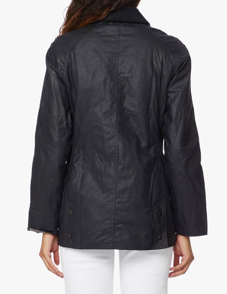 rinascente Barbour Beadnell waxed cotton jacket - blue